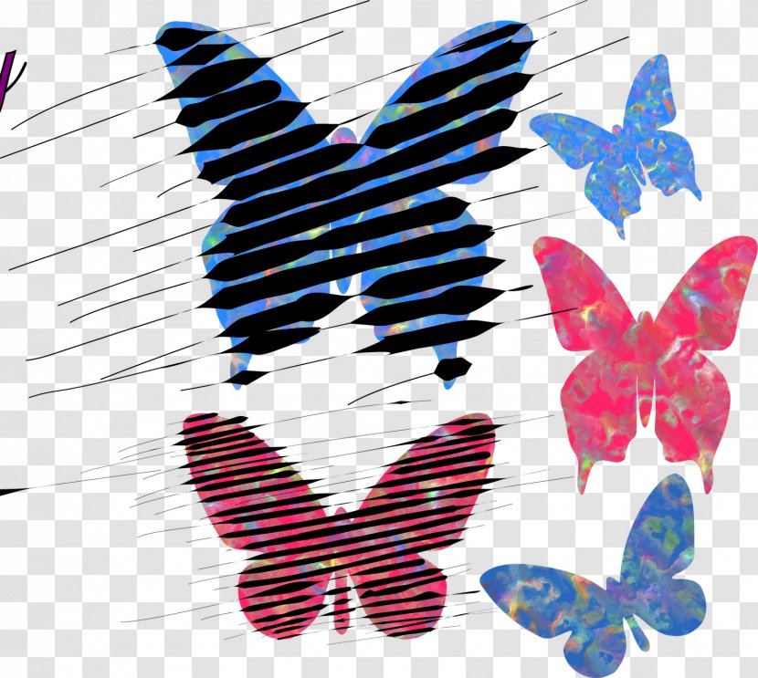 Butterfly Line Symmetry Font - Wing Transparent PNG