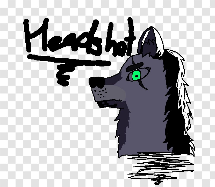Dog Clip Art Illustration Character Snout - Black And White - Lavender Town Artist Transparent PNG