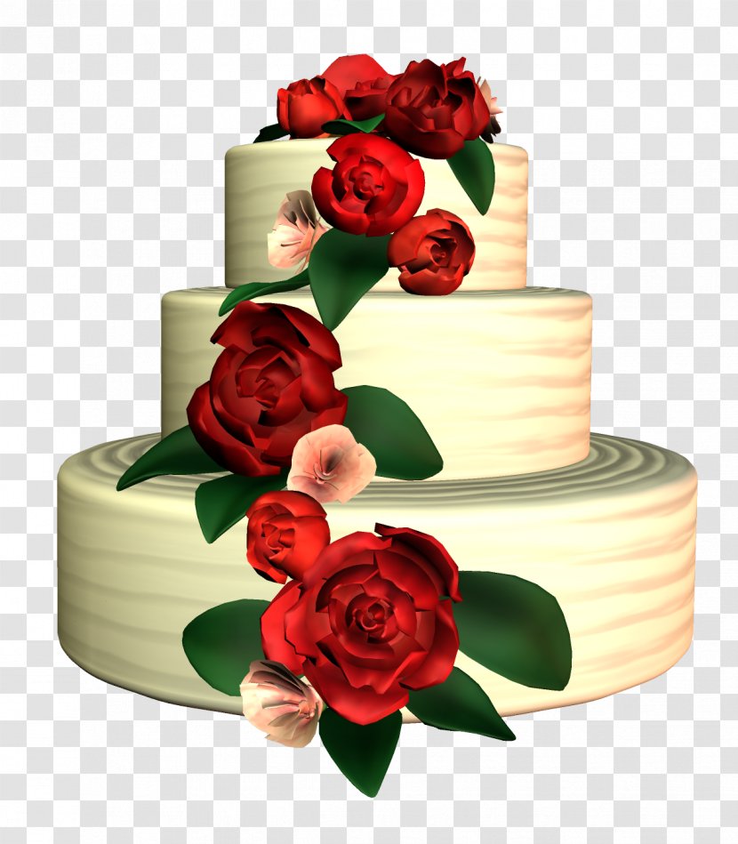 Wedding Cake Birthday Torte - Sugar Paste Transparent PNG
