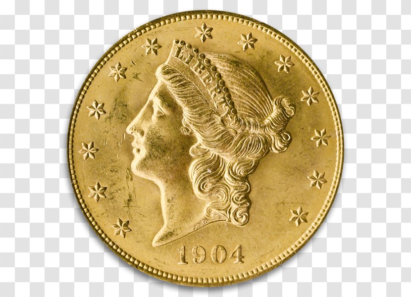 Coin Gold Saint-Gaudens Double Eagle Numismatic Guaranty Corporation - Dollar - Investment Grade Transparent PNG