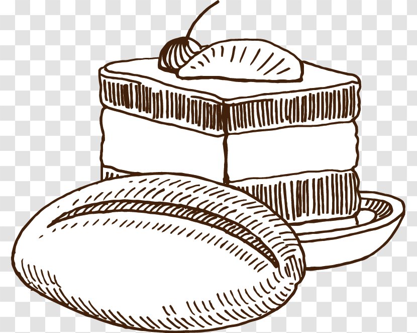 Coffee Breakfast English Muffin Pancake - Storage Basket - Hand-painted Transparent PNG