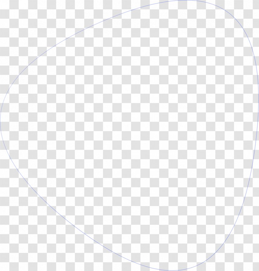 Circle Line Oval - White - Element Transparent PNG