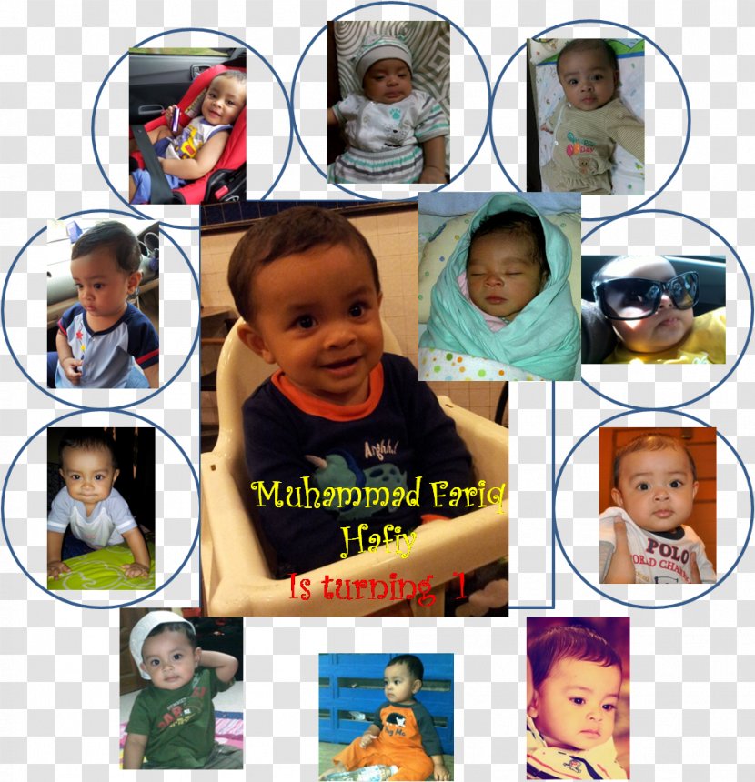 Human Behavior Toddler Collage - Happy First Birthday Transparent PNG