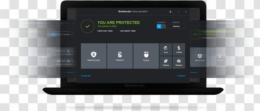 Bitdefender Antivirus Smartphone Software 360 Safeguard - Crack Transparent PNG