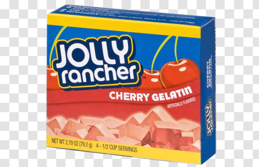 Gelatin Dessert Jolly Rancher Jell-O Fizzy Drinks - Cherry Transparent PNG
