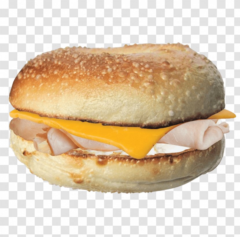 Ham And Cheese Sandwich Breakfast Bagel Hamburger - Junk Food Transparent PNG