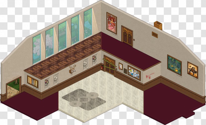 Habbo YouTube Tag Facebook - Three Rooms And Two Transparent PNG