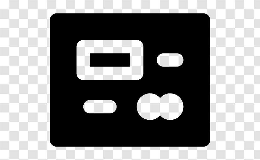 Area Brand Rectangle - Black And White - Credit Card Transparent PNG