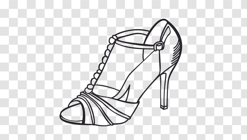 Drawing High-heeled Shoe Coloring Book Image - High Heeled Footwear - Painting Transparent PNG