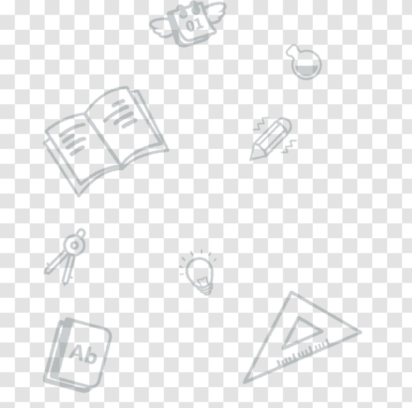 Paper Stationery Pattern - Logo - Floating Transparent PNG