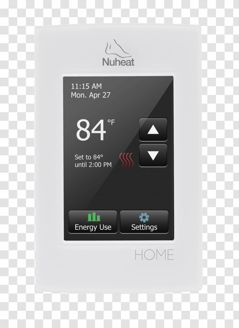 Nuheat HOME Underfloor Heating Programmable Thermostat Electrical Wires & Cable - Electronics Accessory - Iapmo Transparent PNG
