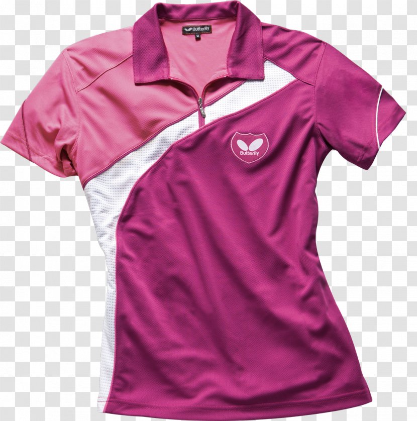 T-shirt Polo Shirt Collar Sleeve Tennis - Purple Transparent PNG