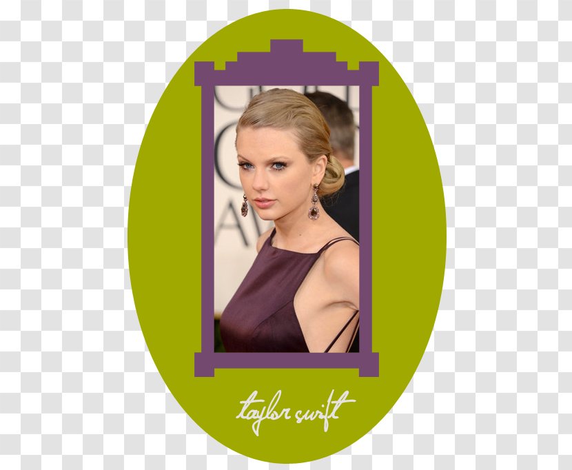 Taylor Swift 70th Golden Globe Awards Dress Shoulder Purple - Tree Transparent PNG