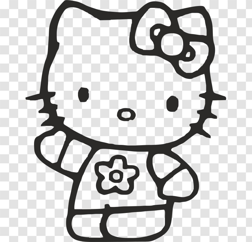 Hello Kitty Coloring Book Colouring Pages Christmas Drawing - Child Transparent PNG