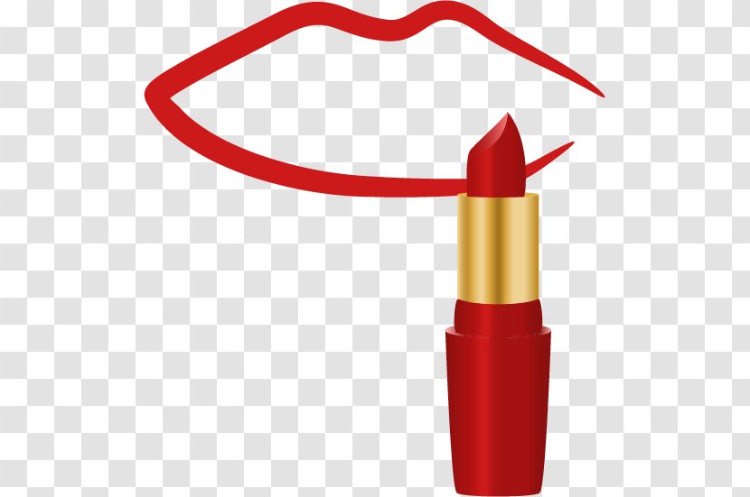 Lipstick Cosmetics Clip Art - Health Beauty - Vector Transparent PNG