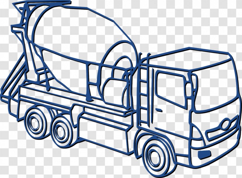 Cement Mixers Concrete Architectural Engineering - Black And White - Mixer Transparent PNG