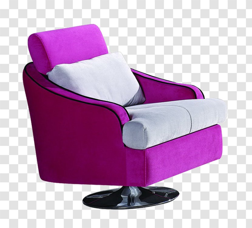 Purple Chair Couch - Designer - High-end Sofa Pull Graphic Material Free Transparent PNG