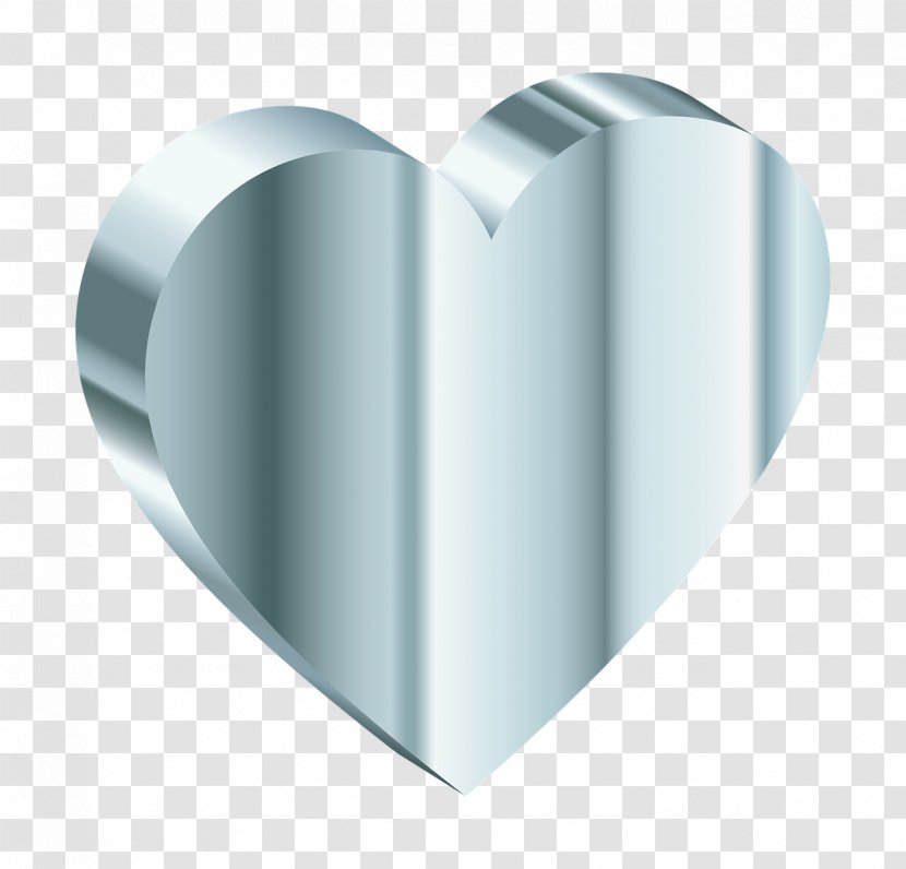 Silver Heart Gold Clip Art - 3d Computer Graphics Transparent PNG