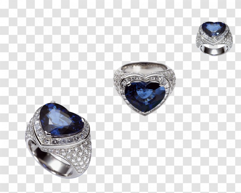 Sapphire Earring Body Jewellery Cobalt Blue Transparent PNG