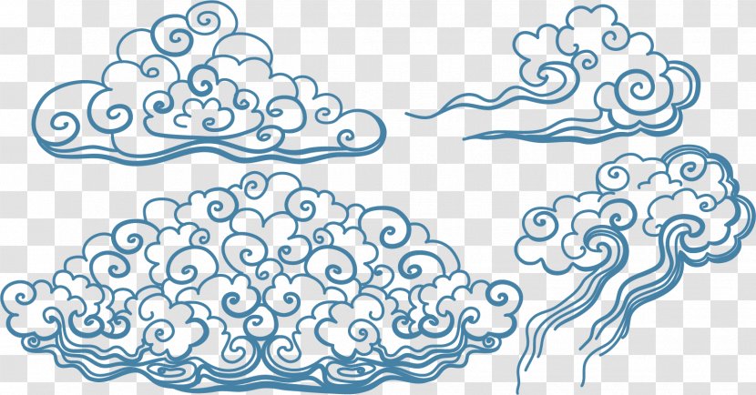 japanese cloud drawings