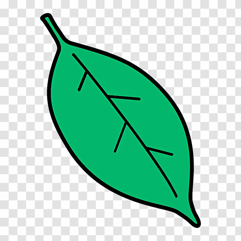 Leaf Green Line Plant Transparent PNG