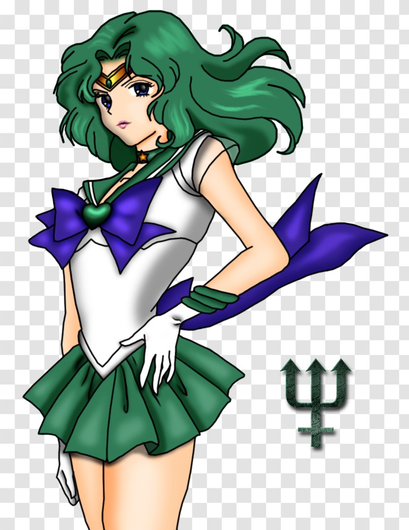 Sailor Neptune Drawing Uranus - Silhouette Transparent PNG