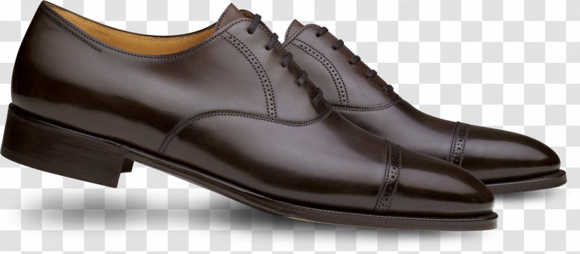 John Lobb Bootmaker Oxford Shoe Brogue - Black - Leather Shoes Transparent PNG