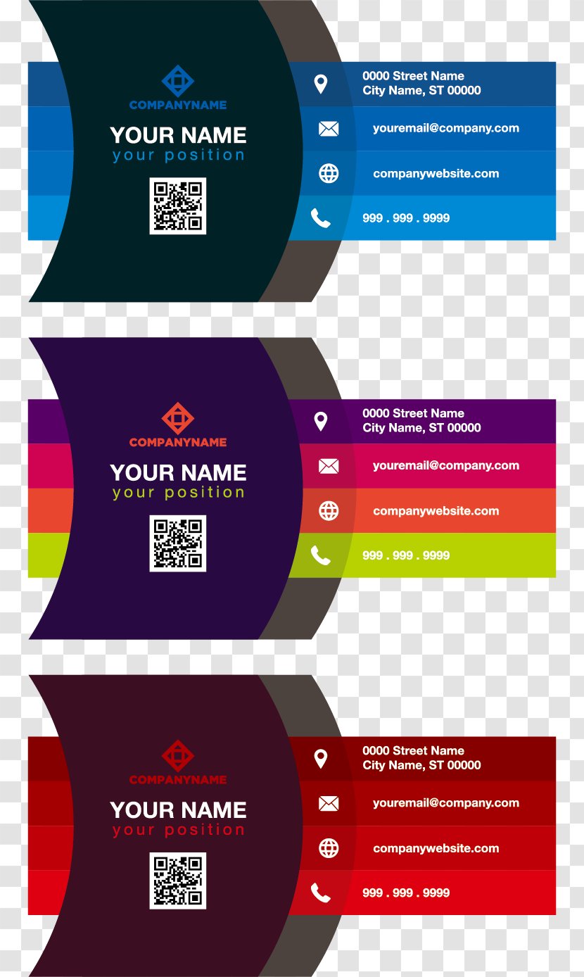 Business Card Color Adobe Illustrator - Gradient Transparent PNG