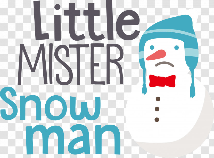 Little Mister Snow Man Transparent PNG