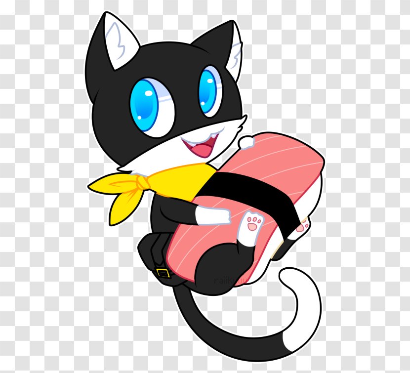 Whiskers Persona 5 Art Kitten Drawing - Flower Transparent PNG