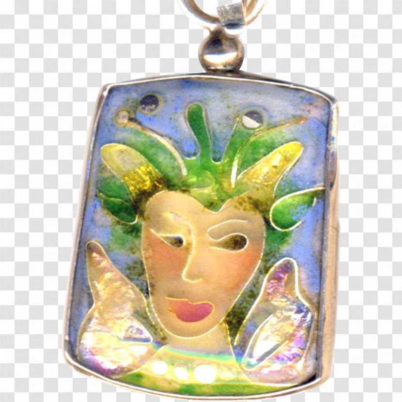 Locket Cloisonné Art Vitreous Enamel Fantasy - Necklace Transparent PNG