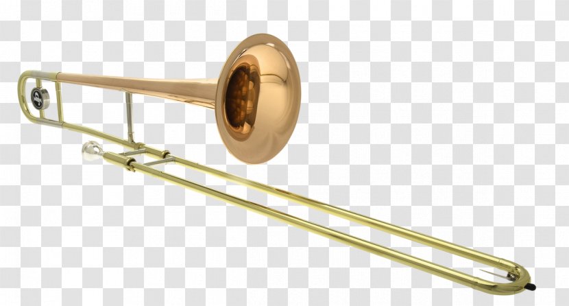 Jazz Trombone Brass Instruments Musical Bore - Flower Transparent PNG