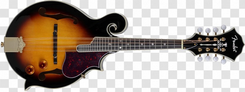 Fender Stratocaster Mandolin Sunburst Archtop Guitar - Silhouette Transparent PNG