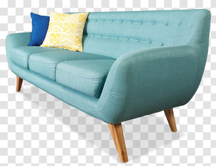 Sofa Bed Couch Comfort Armrest - Turquoise - Chair Transparent PNG