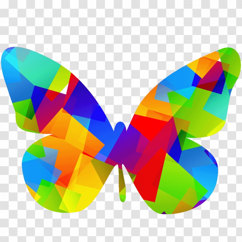 Sticker Butterfly Drawing - Logo - POP ART Transparent PNG