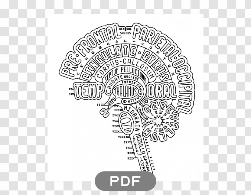 Typogram Clip Art - Black And White Transparent PNG