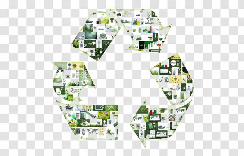 Recycling Raw Material Arrow - Symbol - Creative Green Flag Transparent PNG