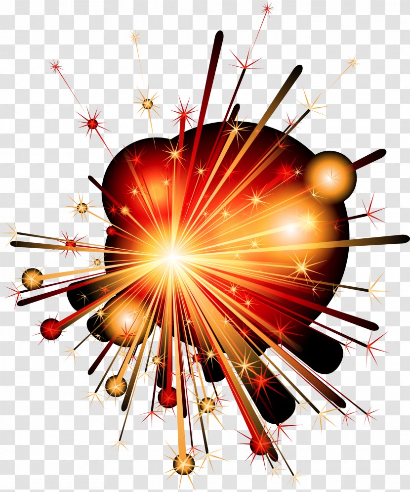 Fireworks - Pyrotechnics - Orange Dream Transparent PNG