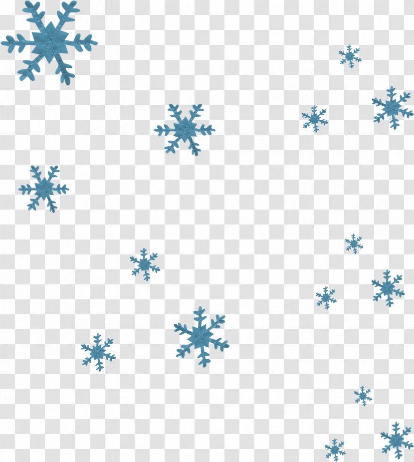 Snowflake Christmas Clip Art - Textile - Beautiful Blue Transparent PNG