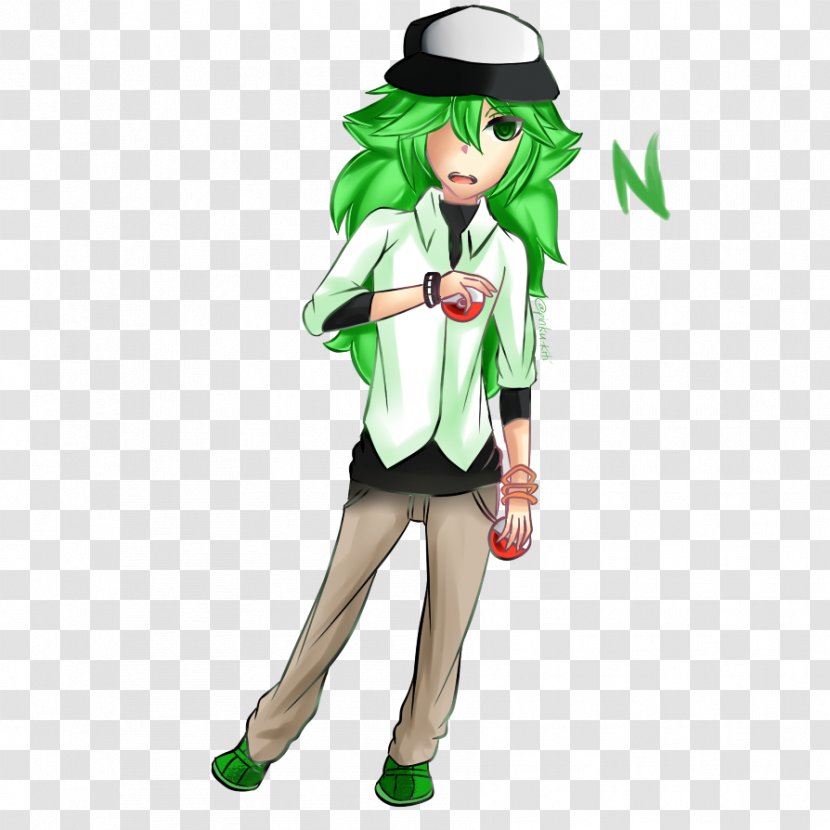 Costume Design Green Cartoon - Fictional Character - Pokemon Black And White Transparent PNG