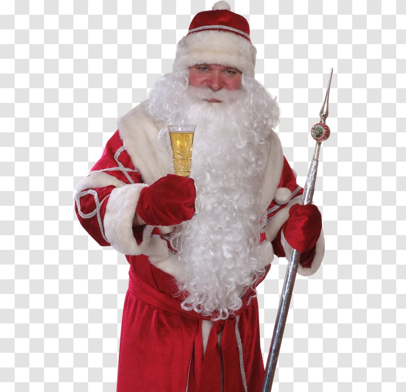 Ded Moroz Santa Claus Snegurochka Grandfather - Footage - Brindis Transparent PNG