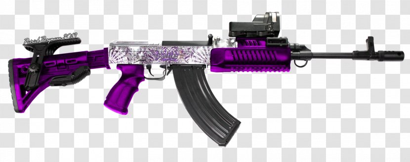 Trigger Firearm Vz. 58 AK-47 Weapon - Watercolor - Ak 47 Transparent PNG