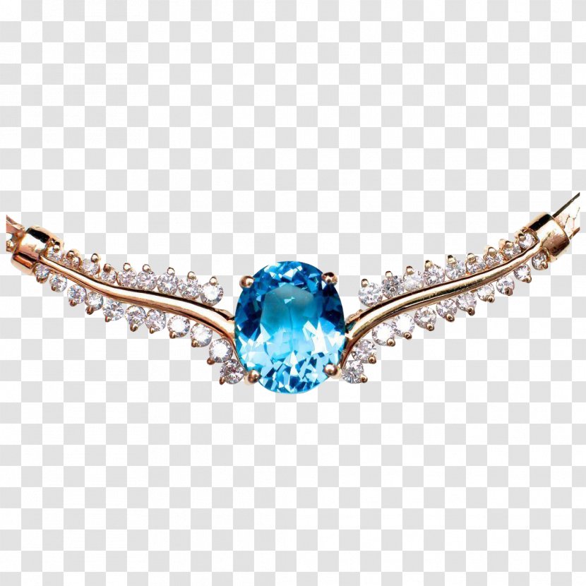 Jewellery Gemstone Necklace Diamond Emerald - Ruby Lane Transparent PNG