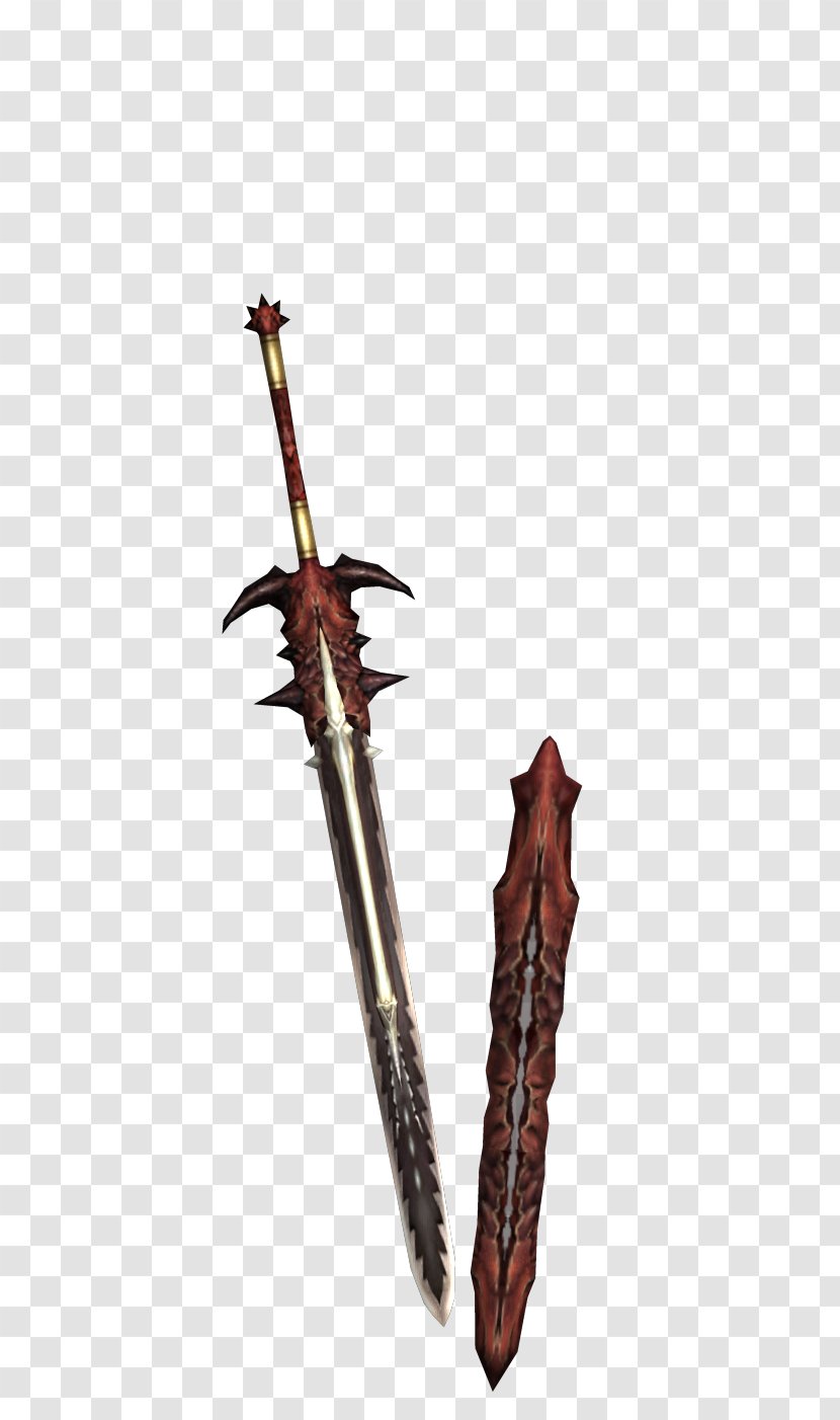 Monster Hunter Freedom Unite Tri Sword Weapon Dragon - Hunting Transparent PNG