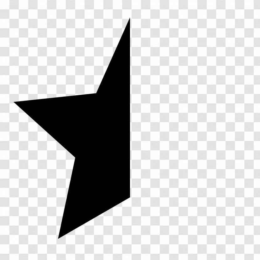 Star - Black - Estrella Vector Transparent PNG