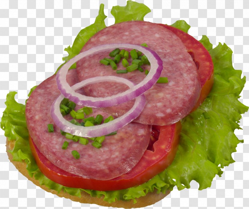 Sausage Butterbrot Hamburger - Salad - Sandwich Image Transparent PNG