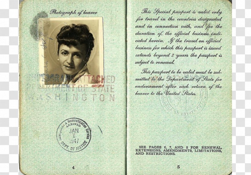 Identity Document Frank Olson - Text - Austrian Passport Transparent PNG