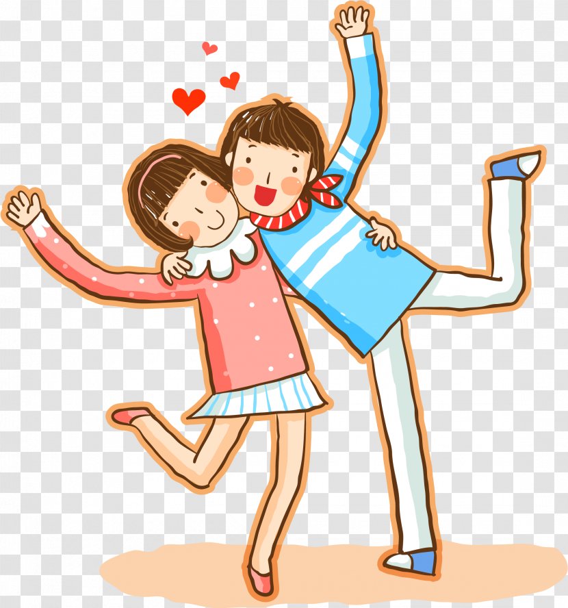 Friendship Cartoon - Fun - Gesture Transparent PNG