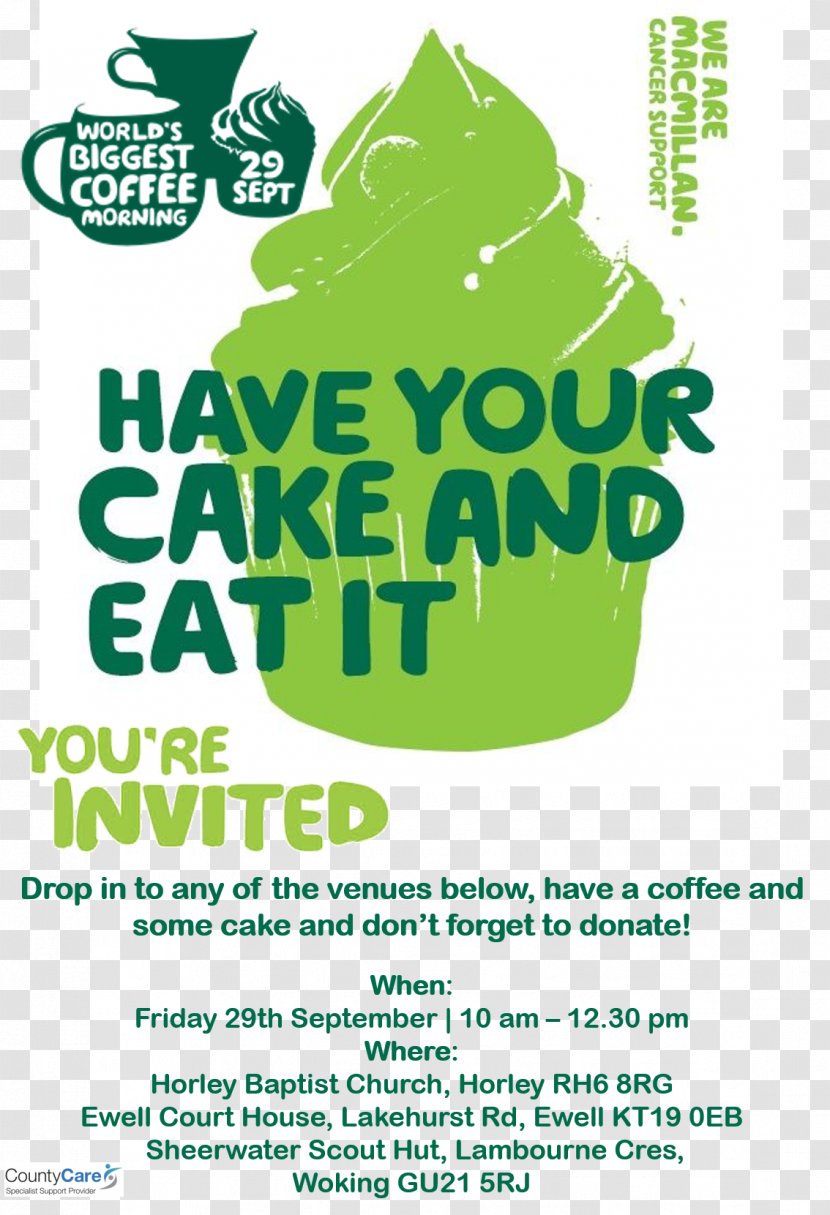 World's Biggest Coffee Morning Cafe Macmillan Cancer Support Charitable Organization - Tesco Transparent PNG