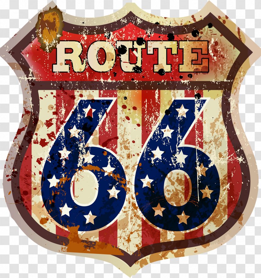 Vector Graphics Royalty-free Stock Photography Illustration Clip Art - Drawing - Route 66 Badge Transparent PNG
